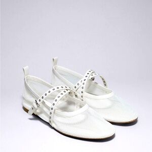 & Other Stories Mesh Ballet Flats sz 7
